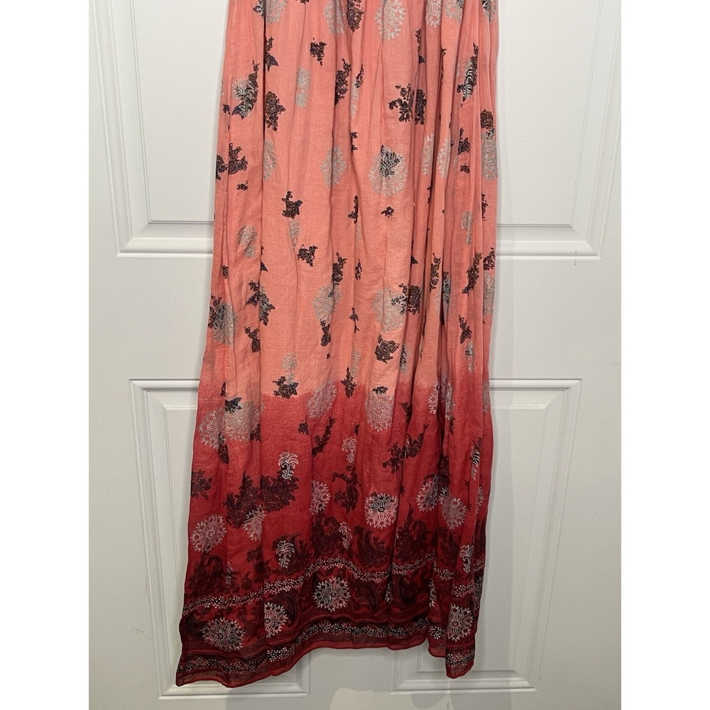 Derek Heart Women's Medium Maxi Dress Spaghetti Strap Pink Gray Black Ombre - Picture 6 of 9